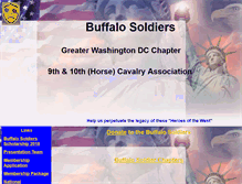 Tablet Screenshot of buffalosoldiers-washington.com